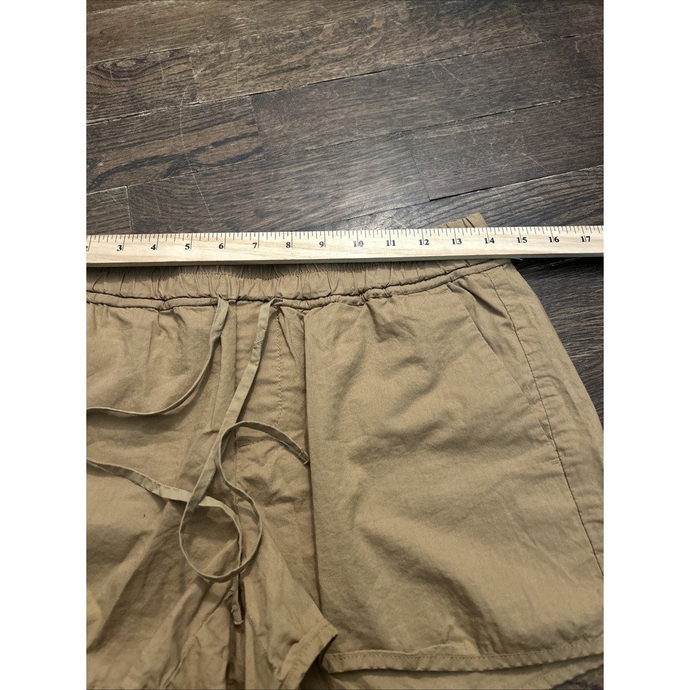 Banana Republic Womens Size 2‎ Khaki Pull On Drawstring Cotton Shorts 3 Inseam - Picture 2 of 5